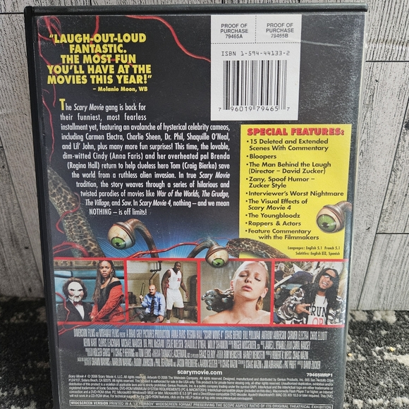 Scary Movie 4 DVD Widescreen Edition Unrated & Uncensored - Picture 9 of 9